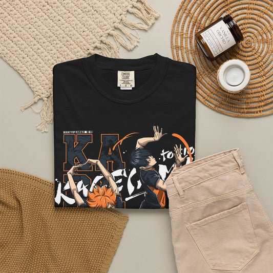 Hinata and Kageyama Quick Attack Action Design - Haikyu!! Karasuno Volleyball Art