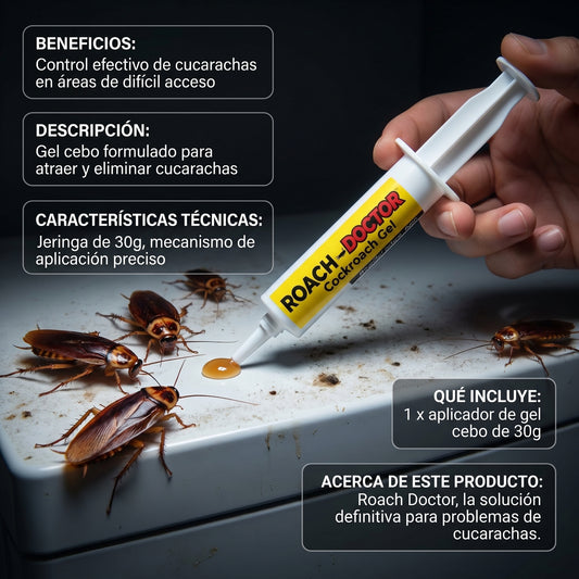 Cebo en Gel para Cucarachas – Control Práctico y de Acción Prolongada