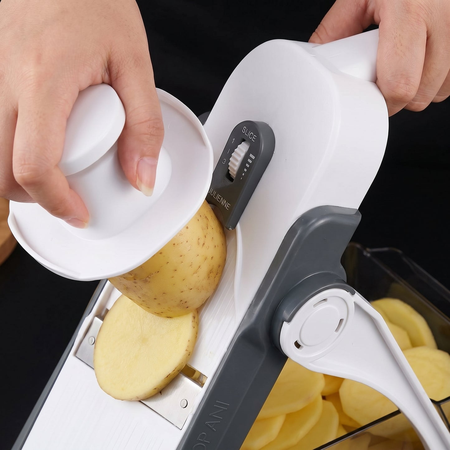 Cortador de Verduras Multifuncional con Mandolina de Seguridad