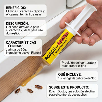 Cebo en Gel para Cucarachas – Control Práctico y de Acción Prolongada