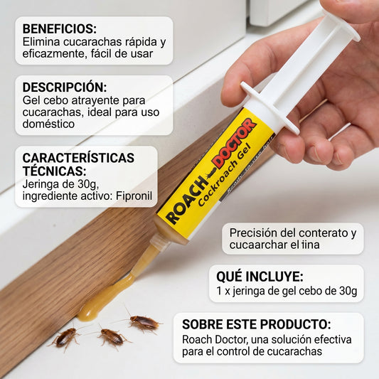 Cebo en Gel para Cucarachas – Control Práctico y de Acción Prolongada