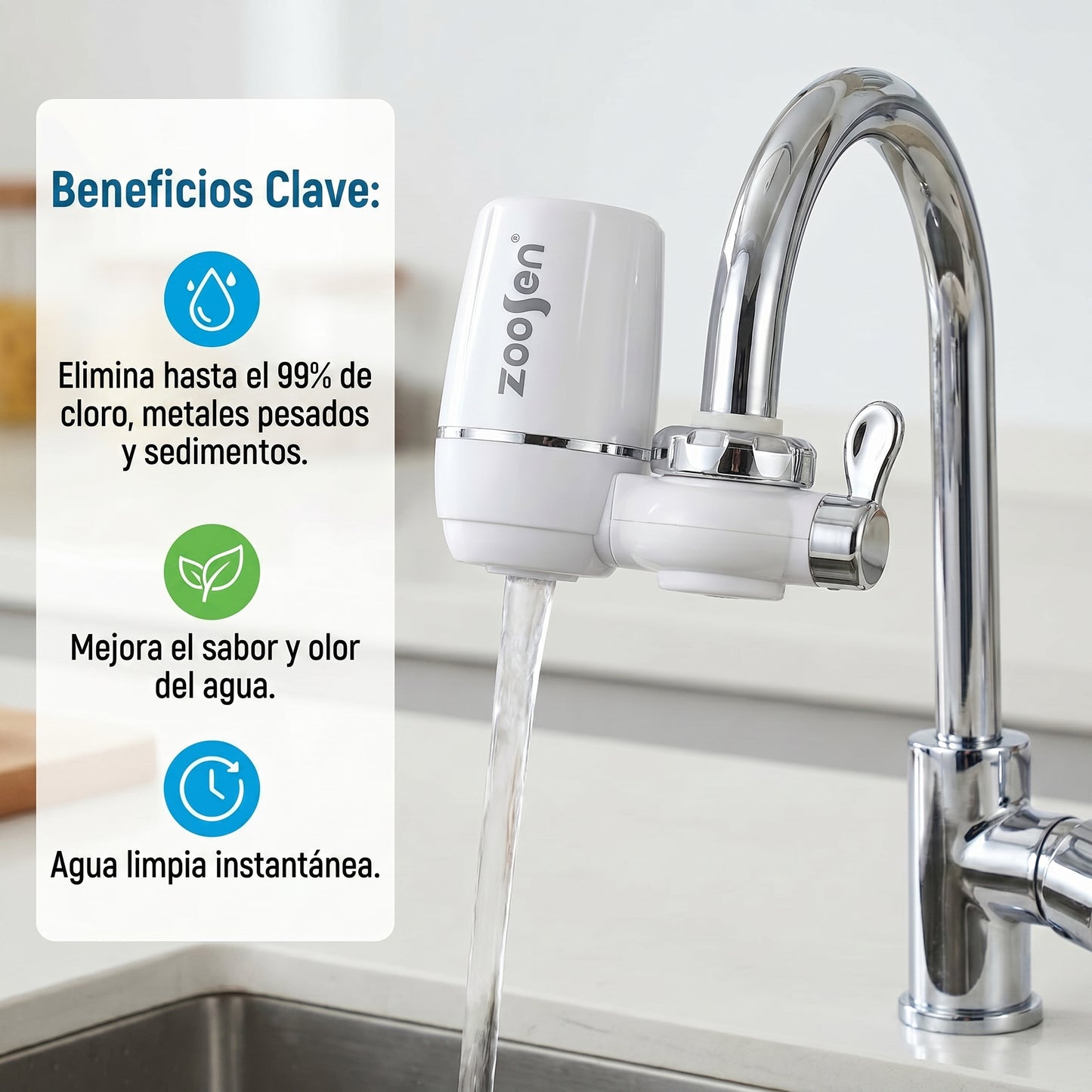 Filtro de Agua para Grifo – Agua Más Limpia para tu Hogar
