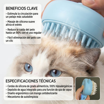 Cepillo de Aseo Autolimpiante para Gatos