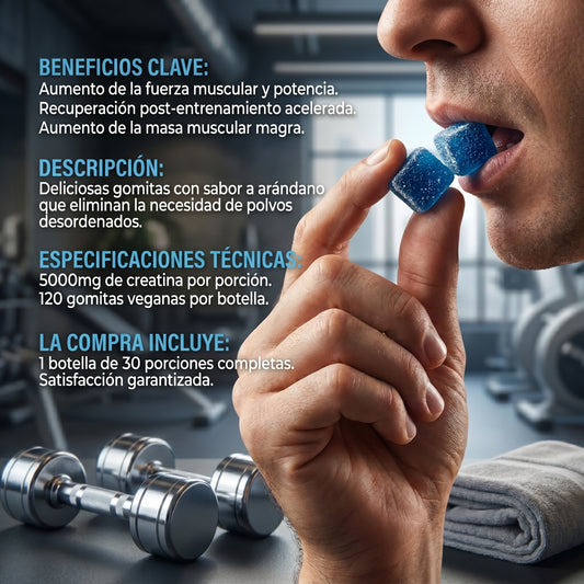Creatine Monohydrate Gummies – Creatina en Gomitas para Potenciar tu Rendimiento