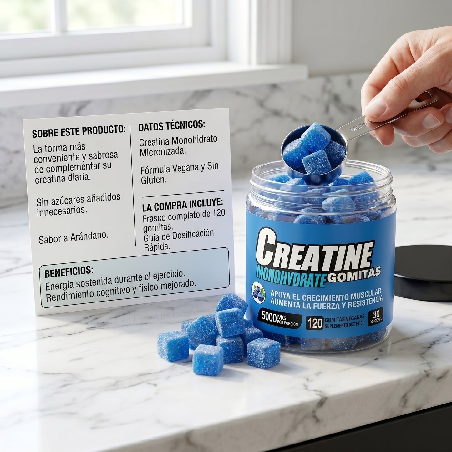 Creatine Monohydrate Gummies – Creatina en Gomitas para Potenciar tu Rendimiento