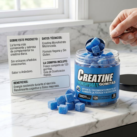 Creatine Monohydrate Gummies – Creatina en Gomitas para Potenciar tu Rendimiento