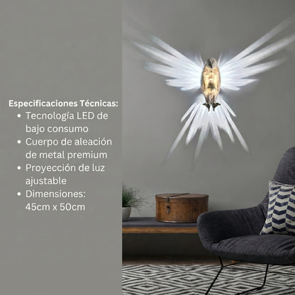 Lámpara de pared de Águila 3D