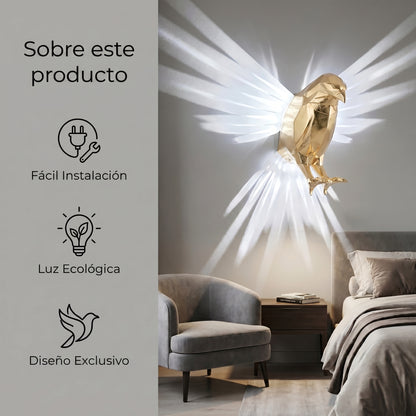 Lámpara de pared de Águila 3D