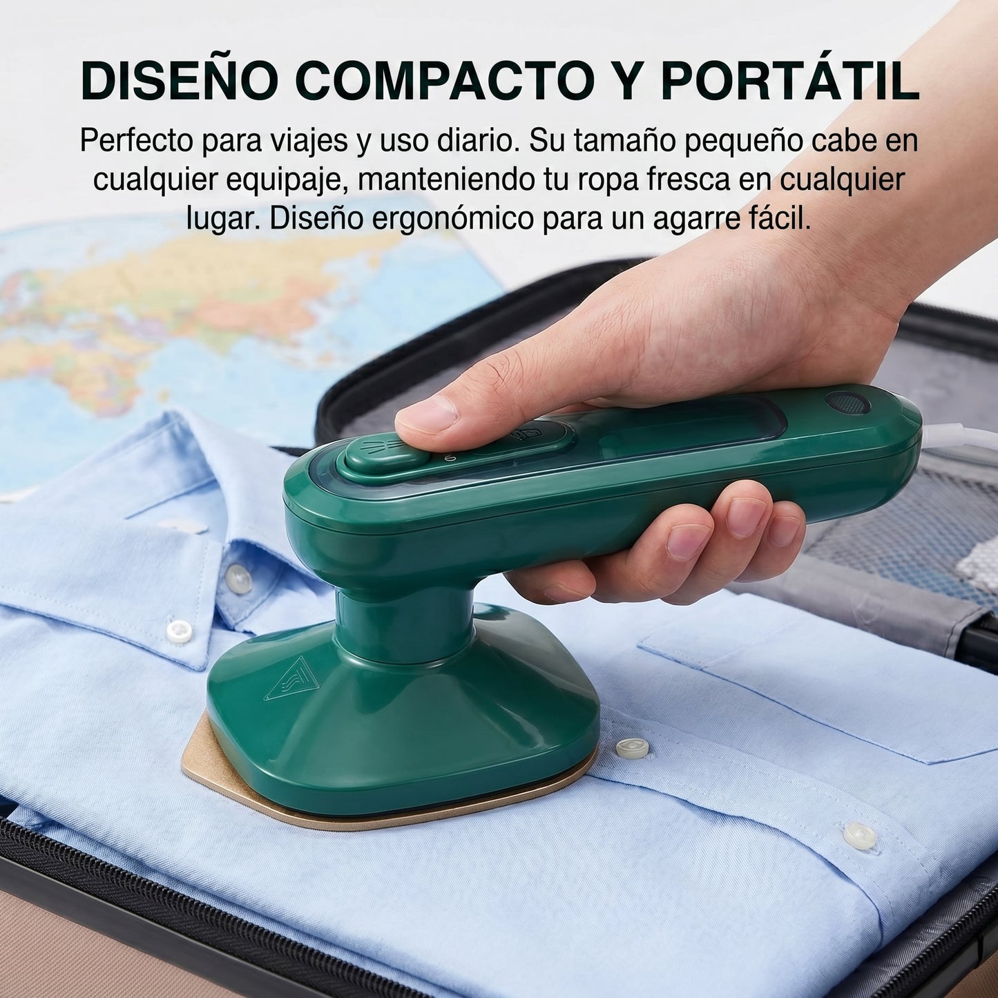 Mini Plancha de Vapor Portátil | Calentamiento Rápido