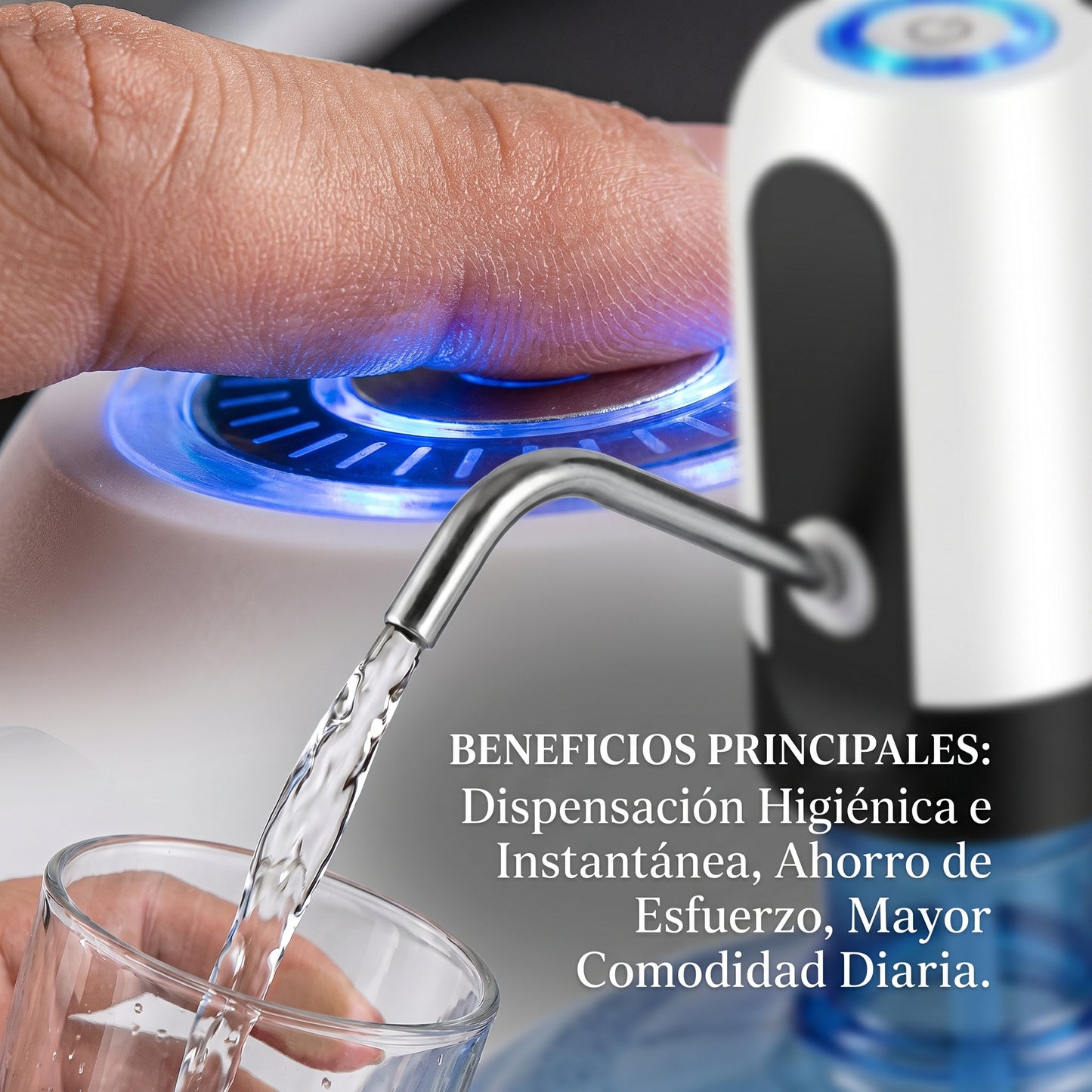 Dispensador de Agua Recargable para Botellón | Manual y Ajustable